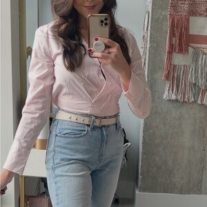 Abercrombie cropped shirt